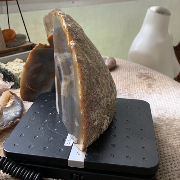 CRYSTAL banded agate bookend #1 - Picture 6 of 11